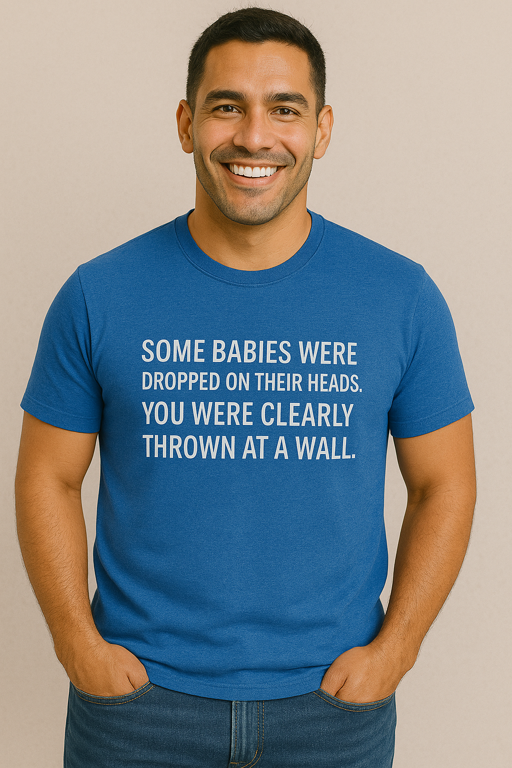 Thrown At A Wall Baby Men’s Tee