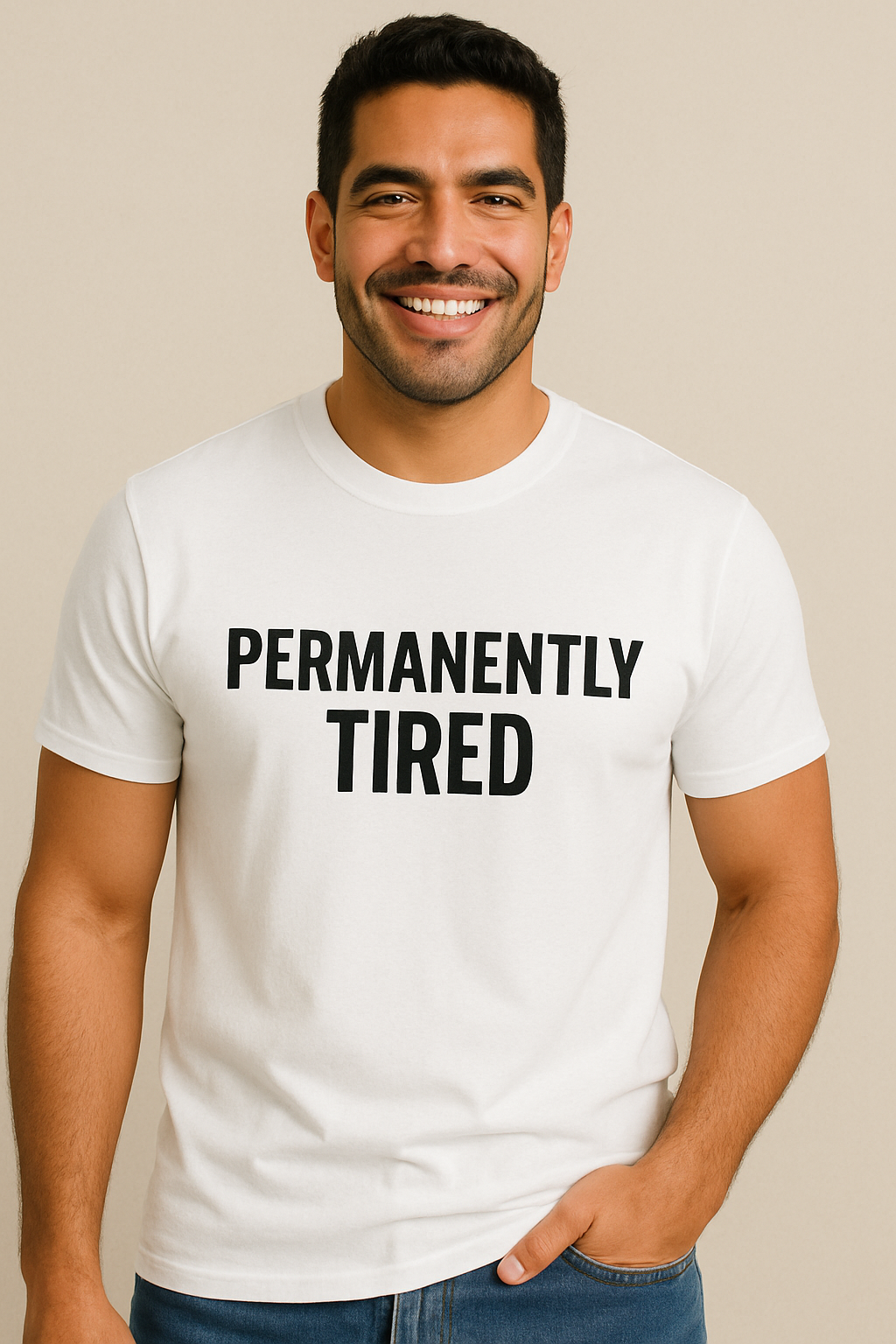 PERMANENTLY TIRED MENS TEE