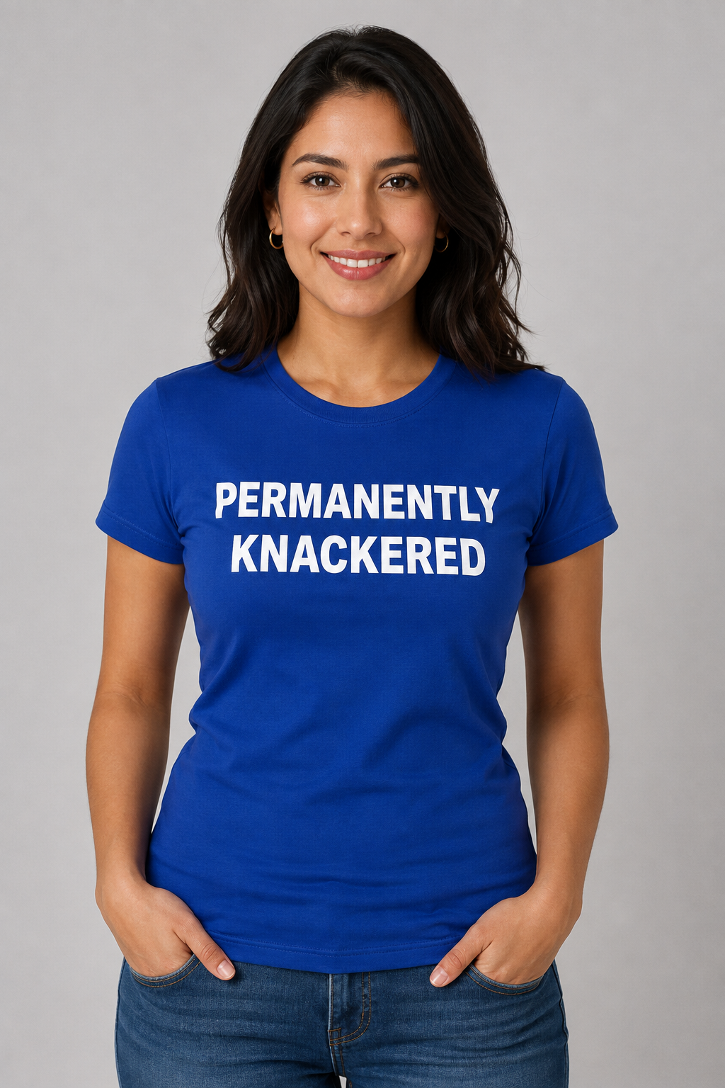 Permanently Knackered Ladies Tee