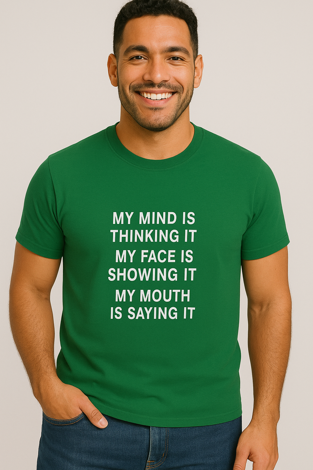 Show Mind Face & Say Men’s Tee