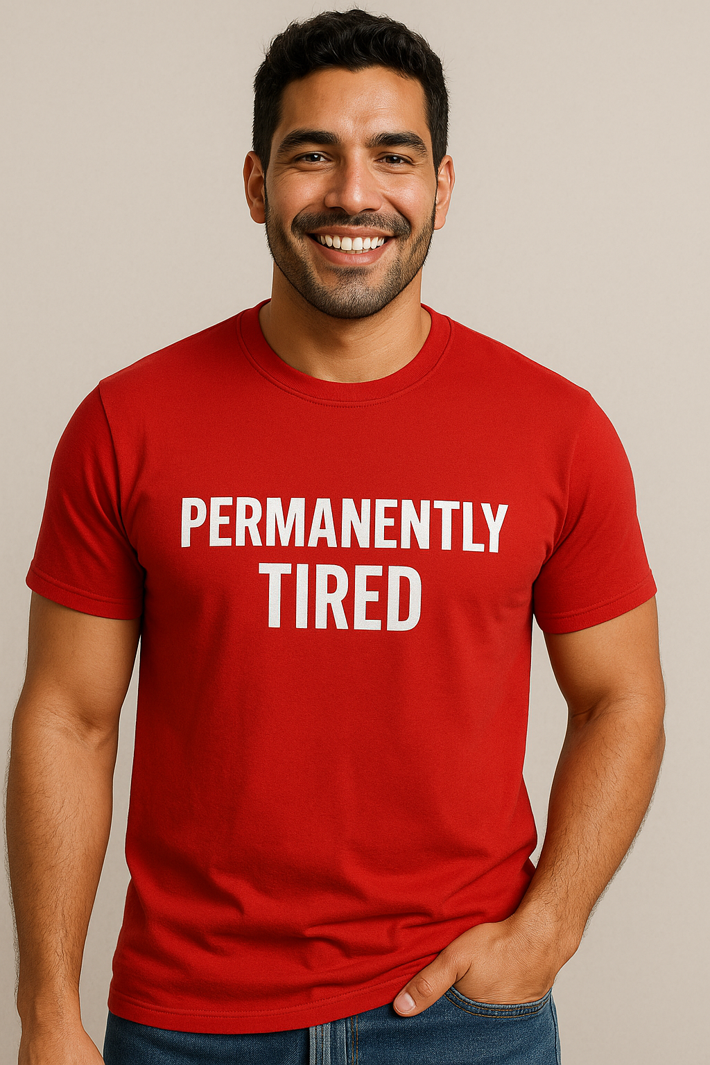 PERMANENTLY TIRED MENS TEE