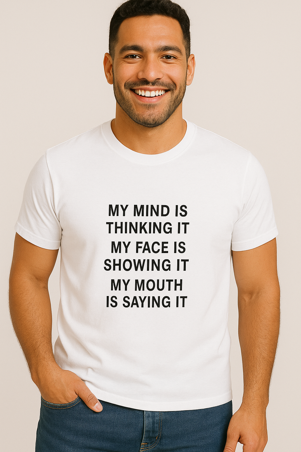 Show Mind Face & Say Men’s Tee