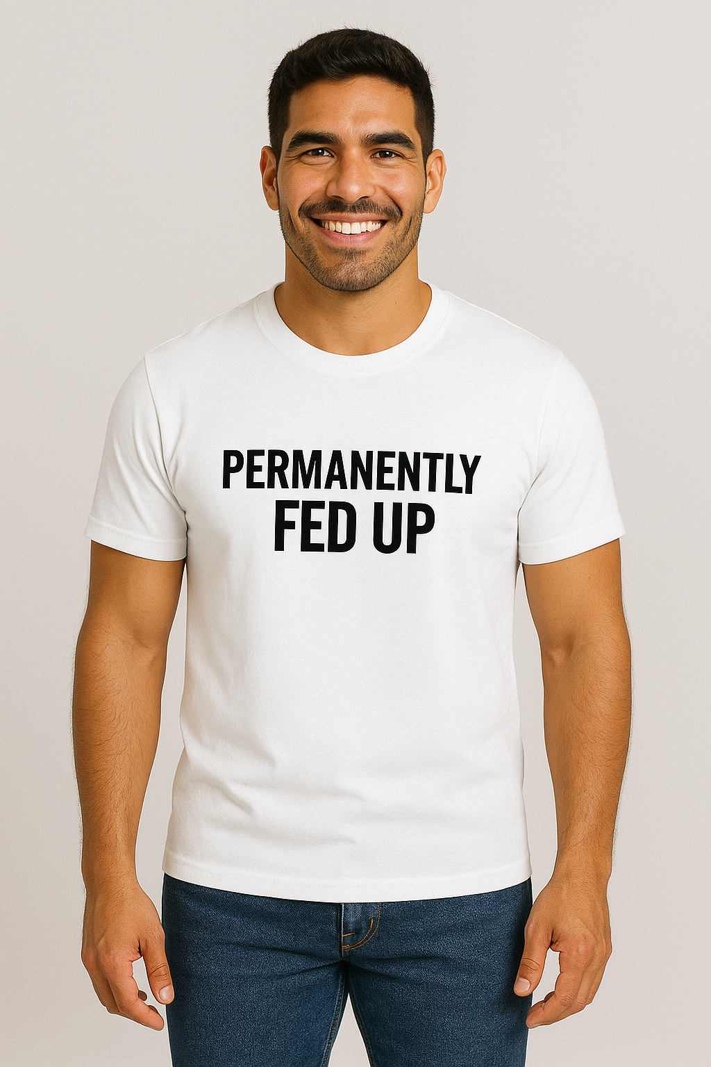 PERMANENTLY FED UP MENS TEE