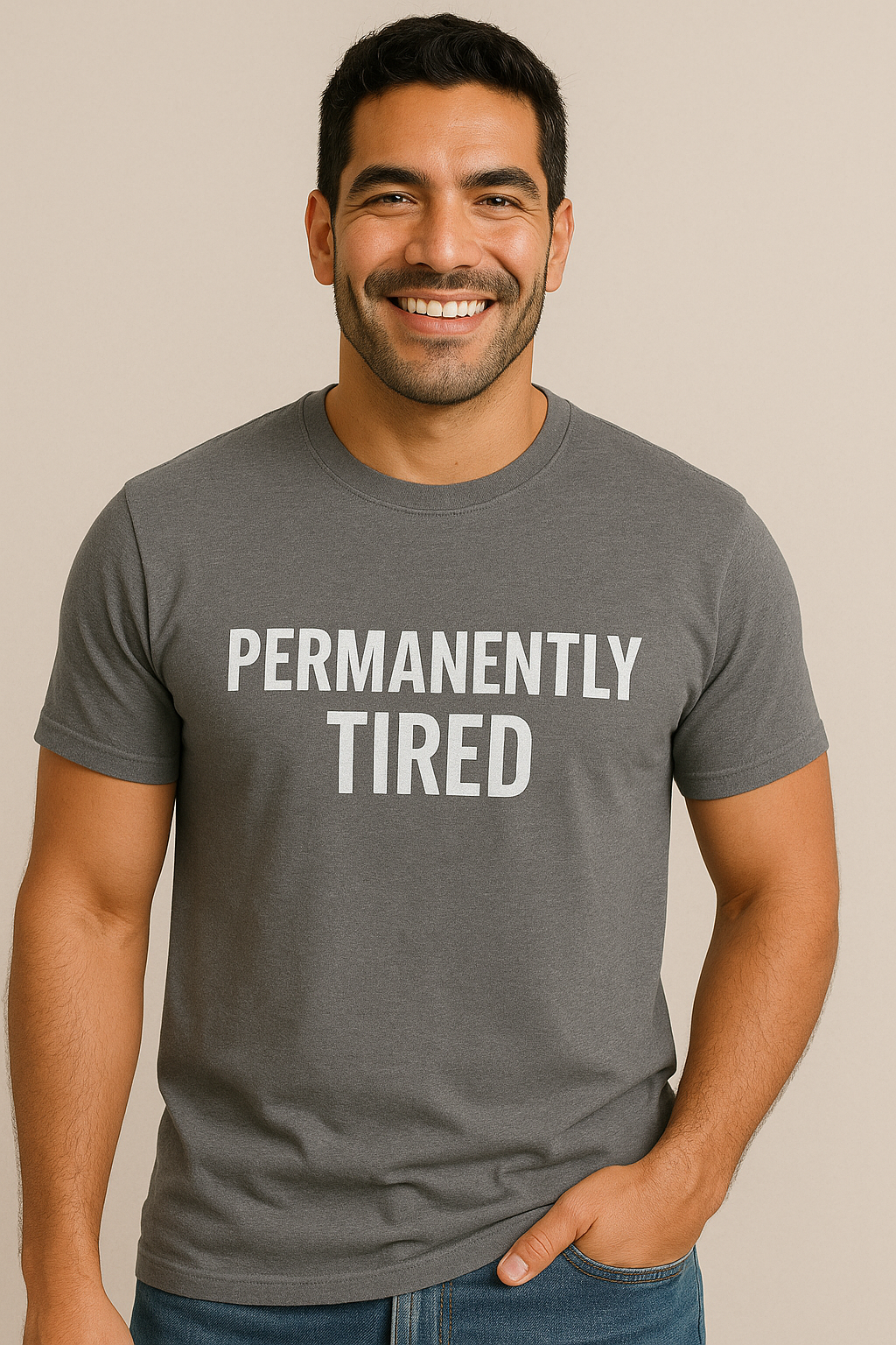 PERMANENTLY TIRED MENS TEE