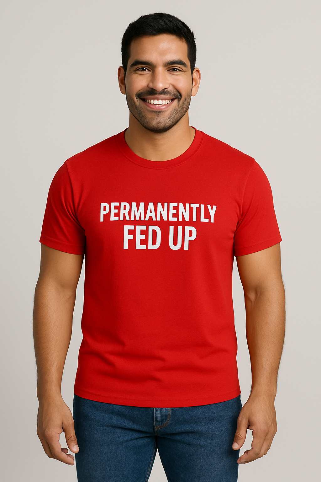 PERMANENTLY FED UP MENS TEE