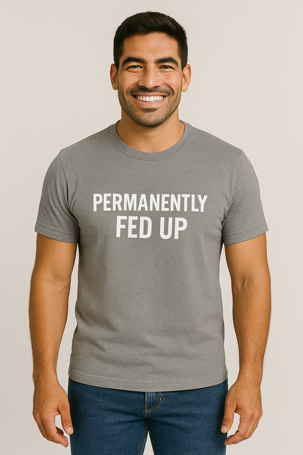 PERMANENTLY FED UP MENS TEE