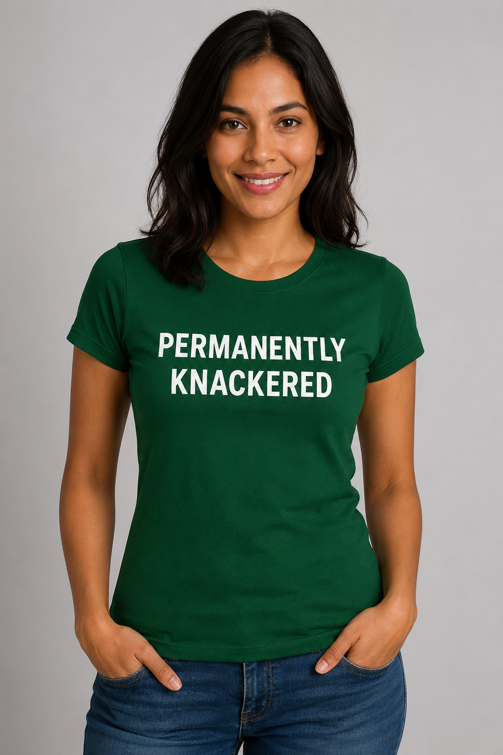 Permanently Knackered Ladies Tee