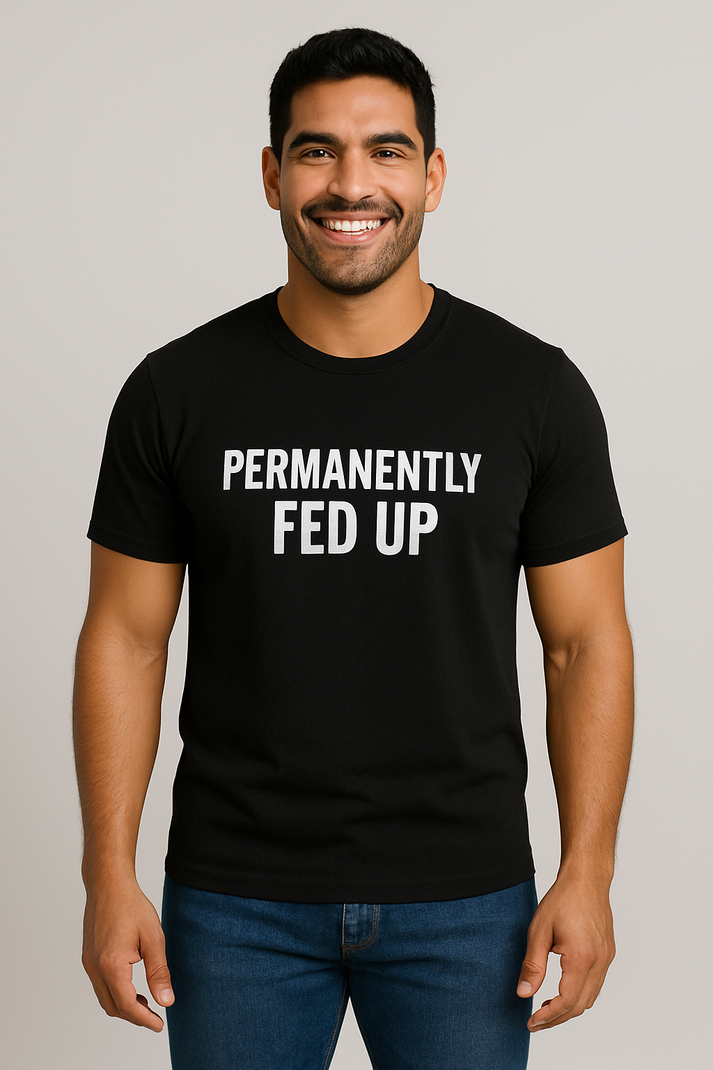 PERMANENTLY FED UP MENS TEE