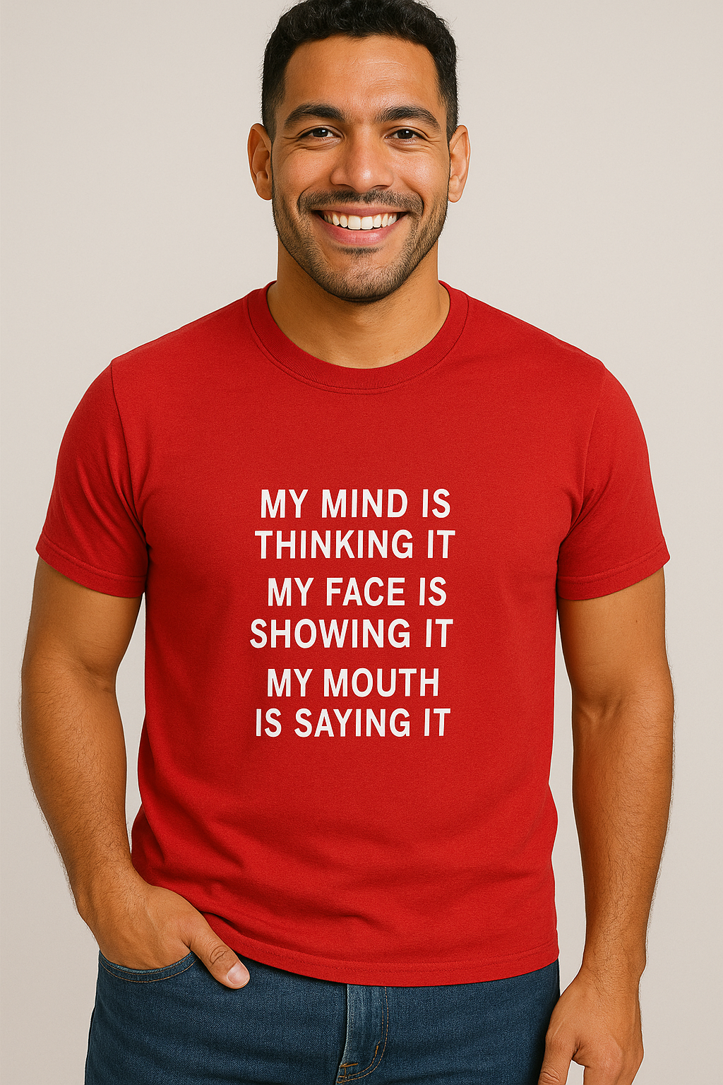 Show Mind Face & Say Men’s Tee
