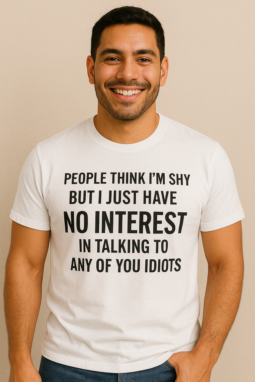 People Think I’m Shy Men’s Tee
