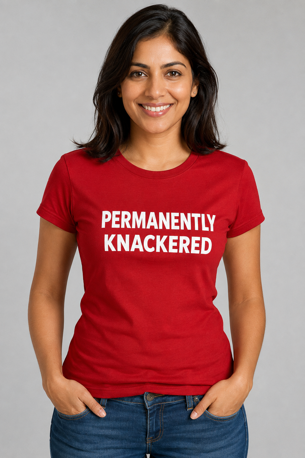 Permanently Knackered Ladies Tee