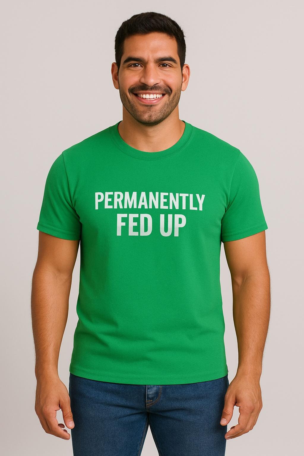 PERMANENTLY FED UP MENS TEE