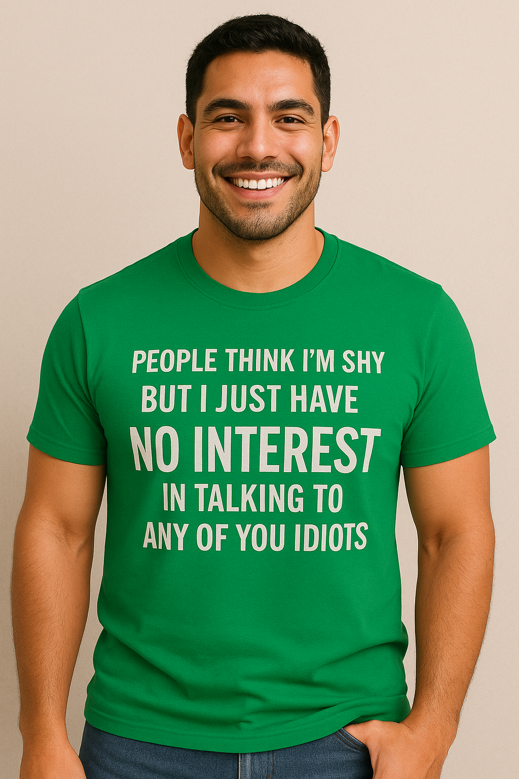 People Think I’m Shy Men’s Tee