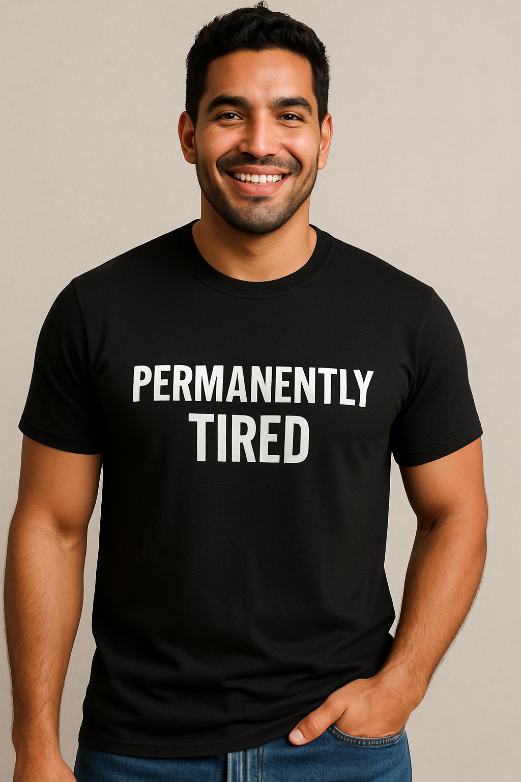 PERMANENTLY TIRED MENS TEE