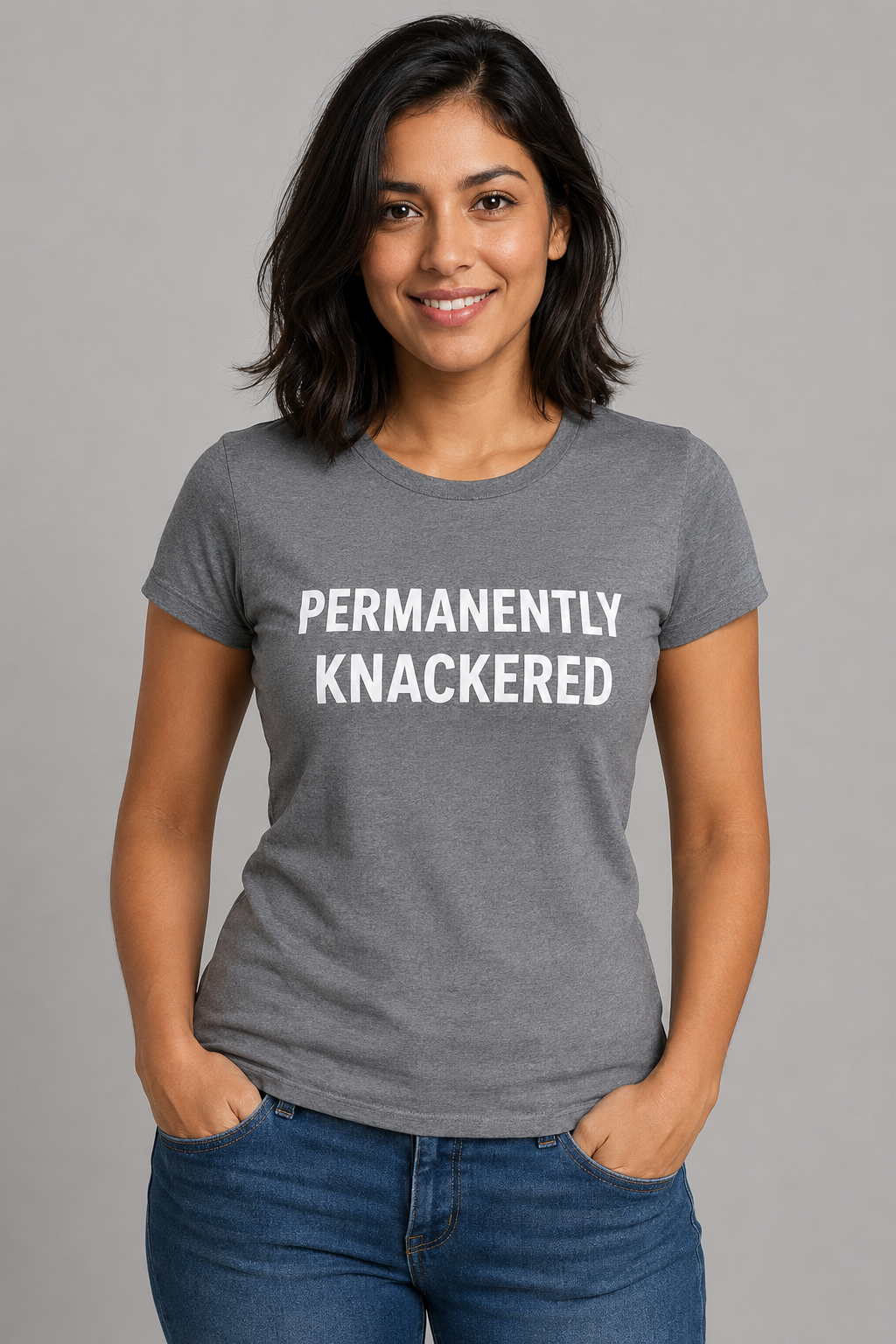Permanently Knackered Ladies Tee
