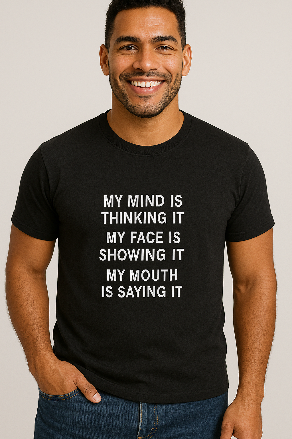 Show Mind Face & Say Men’s Tee